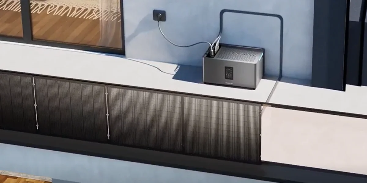 Balkonkraftwerk mit Speicher